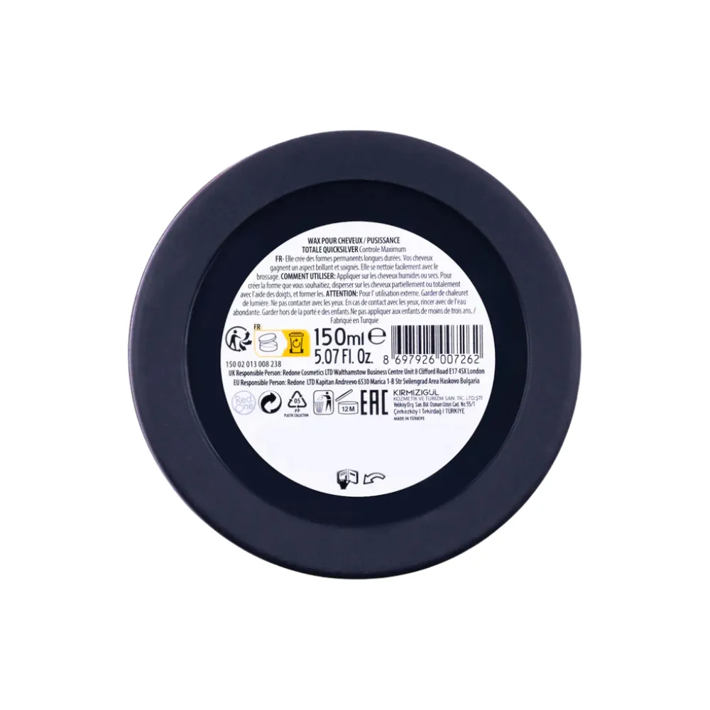 Red One Hair Styling Aqua Hair Gel Wax Quicksilver 150ml - 3
